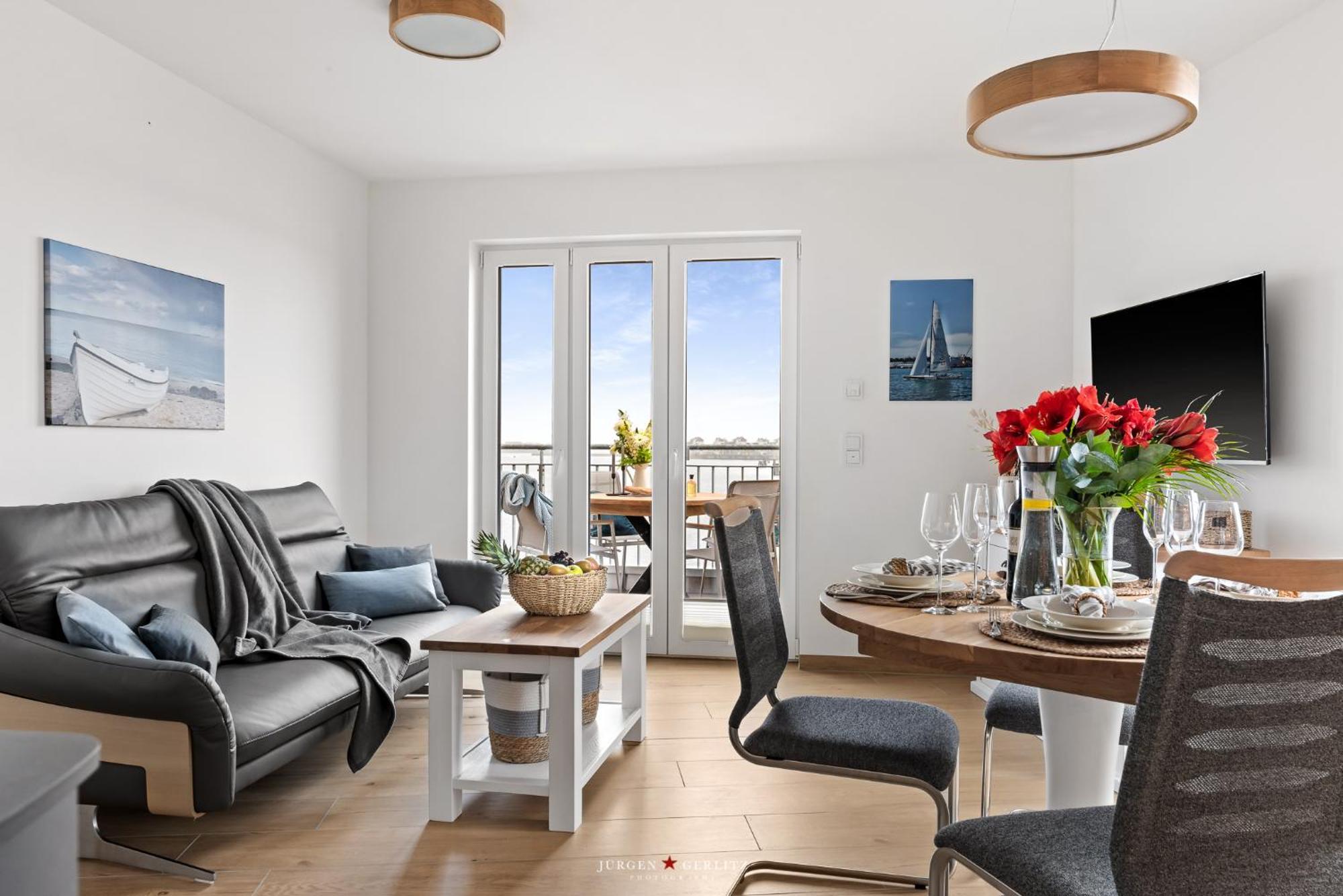 Sea Apartment Mojo- Meerblick, Infrarotauna, Terrasse Olpenitz Esterno foto