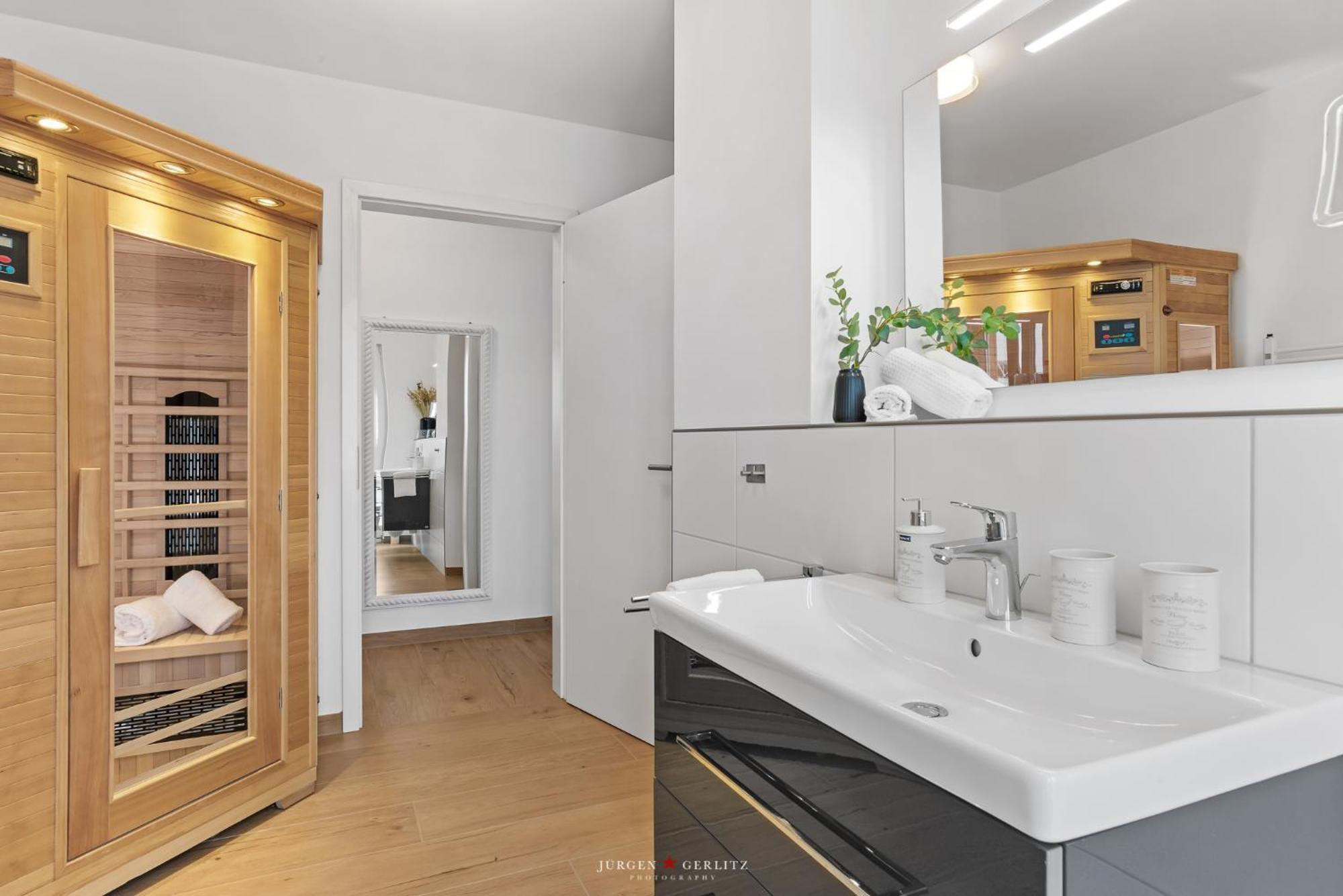 Sea Apartment Mojo- Meerblick, Infrarotauna, Terrasse Olpenitz Esterno foto